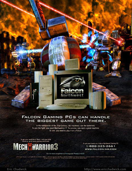 Mechwarrior 3 Falcon ad